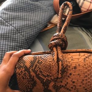 Snakeskin clutch